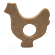 Load image into Gallery viewer, Cartoon Animal Wood Teether for Baby