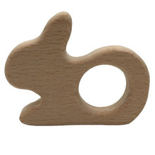 Load image into Gallery viewer, Cartoon Animal Wood Teether for Baby