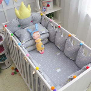 Baby Bedding Set with Hanging Storage Bag Toddler Crib
