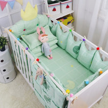 Load image into Gallery viewer, Baby Bedding Set with Hanging Storage Bag Toddler Crib