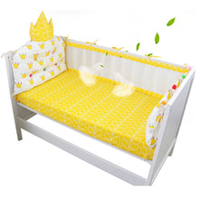 Load image into Gallery viewer, 4pcs/set Crib Around Safe Bumpers