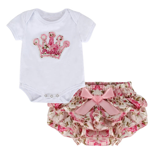 Baby Clothing Set Summer Fashion Flower Newborn Baby