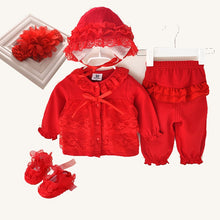 Load image into Gallery viewer, Pcs cute newborn baby girl clothes set