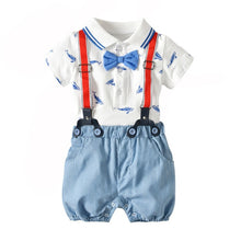Load image into Gallery viewer, Baby boy clothes Gentleman Rompers + Vest + pants
