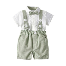 Load image into Gallery viewer, Baby boy clothes Gentleman Rompers + Vest + pants