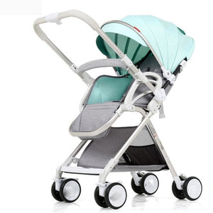 Lightweight baby stroller folding