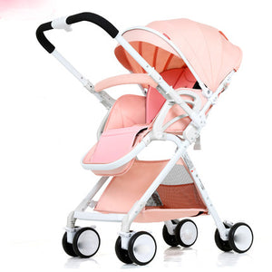 Lightweight baby stroller folding
