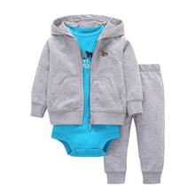 Load image into Gallery viewer, Cotton Boy Girl Baby Clothing With Zipper Newborn Suit