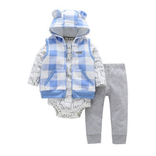 Load image into Gallery viewer, Cotton Boy Girl Baby Clothing With Zipper Newborn Suit