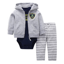 Load image into Gallery viewer, Cotton Boy Girl Baby Clothing With Zipper Newborn Suit