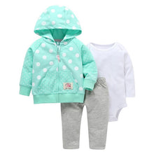 Load image into Gallery viewer, Cotton Boy Girl Baby Clothing With Zipper Newborn Suit